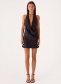 Calm Nights Mini Dress - Black